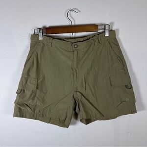 The North Face Shorts Women’s Size Medium - Nylon Cargo Hiking Utility Khaki